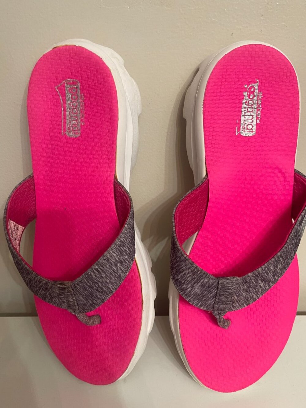 Skechers Goga Mat Flip Flops Size 10 - Picture 2 of 9